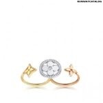 Louis Vuitton Idylle Blossom XL Gold and Diamond Double Ring