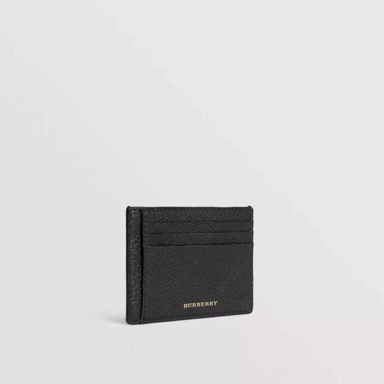 Burberry House Check and Leather Money Clip Card Case - Image 2