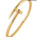 Cartier Inspired Stainless Steel golden bracelet