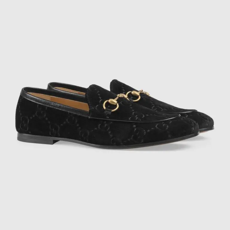 Gucci Jordaan GG Velvet Loafer - Image 2