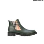 Burberry Vintage Check Detail Chelsea Boots