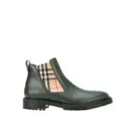 Burberry Vintage Check Detail Chelsea Boots