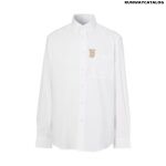 Burberry Monogram Motif Stretch Cotton Poplin Shirt