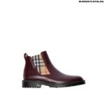 Burberry Vintage Check Detail Chelsea Boots