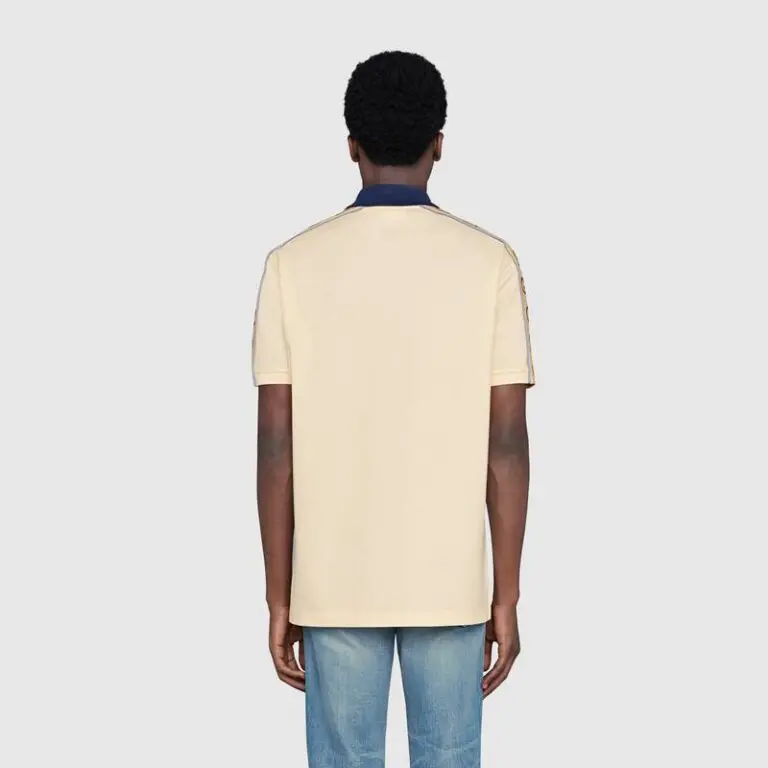 Gucci Polo with Interlocking G stripe - Image 2