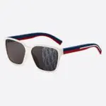 Christian Dior White, Blue & Red Sunglasses