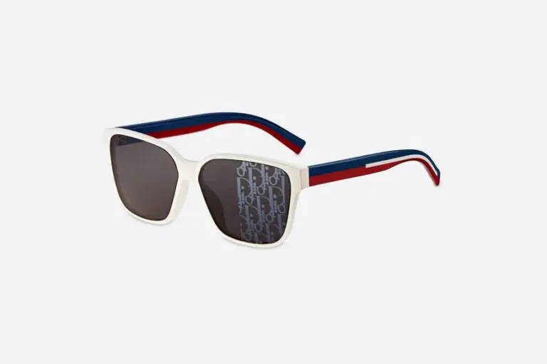 Christian Dior White, Blue & Red Sunglasses