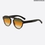 Christian Dior Black Tie Gray Pantos Sunglasses