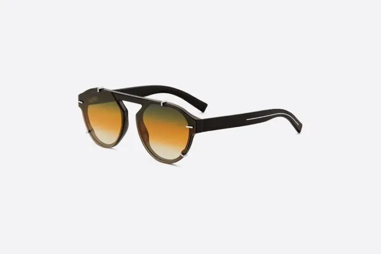 Christian Dior Black Tie Gray Pantos Sunglasses