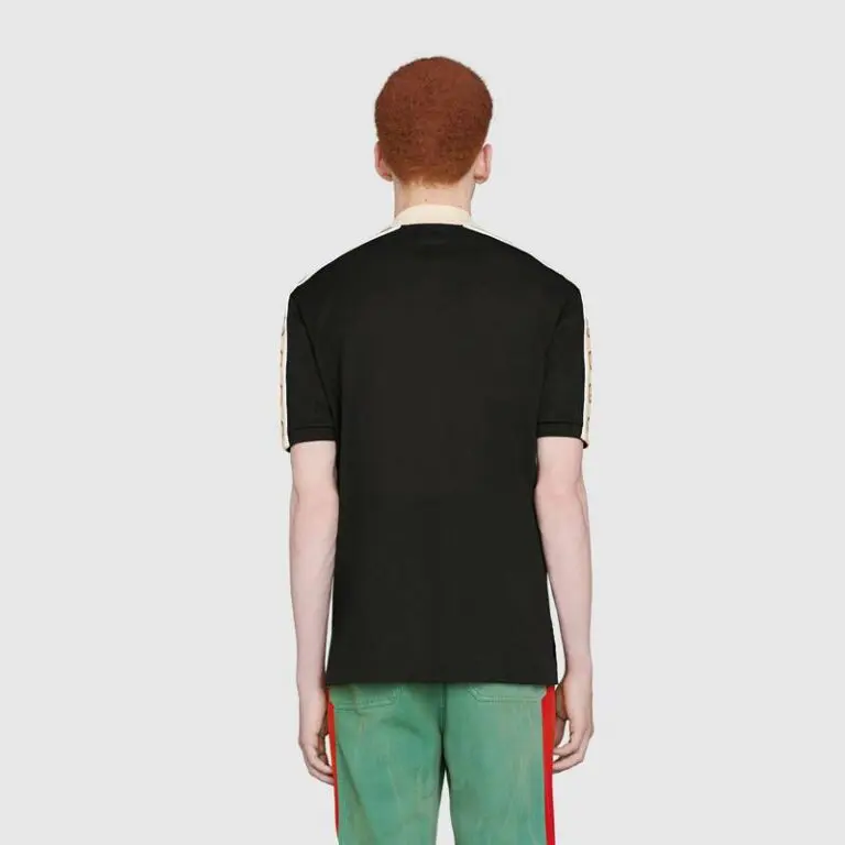 Gucci Polo with Interlocking G stripe - Image 2