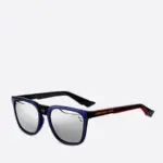 Christian Dior Blue Rectangular Sunglasses