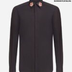 DOLCE & GABBANA MARTINI FIT SHIRT IN COTTON WITH PATCH