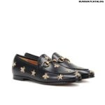 Gucci Jordaan Embroidered Black Loafer