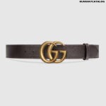 Gucci Leather belt with Double G buckle