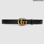 Gucci Leather belt with Double G buckle