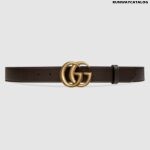 Gucci Leather belt with Double G buckle