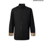 Burberry Slim Fit Monogram Motif Stretch Cotton Poplin Shirt