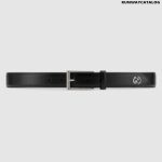 Gucci Leather belt with GG detail