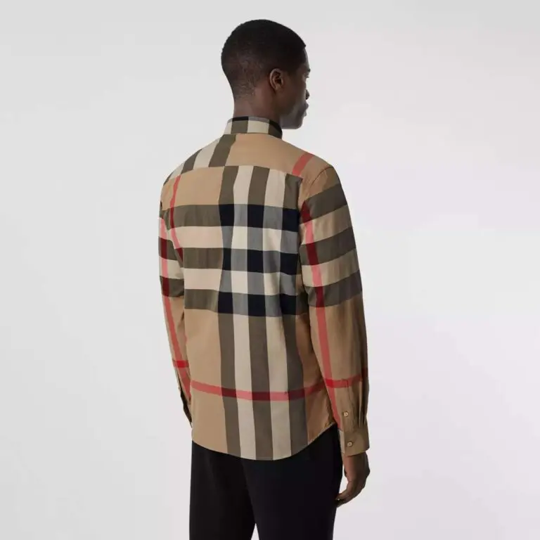 Burberry Check Stretch Cotton Poplin Shirt - Image 2