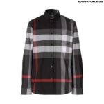 Burberry Check Stretch Cotton Poplin Shirt