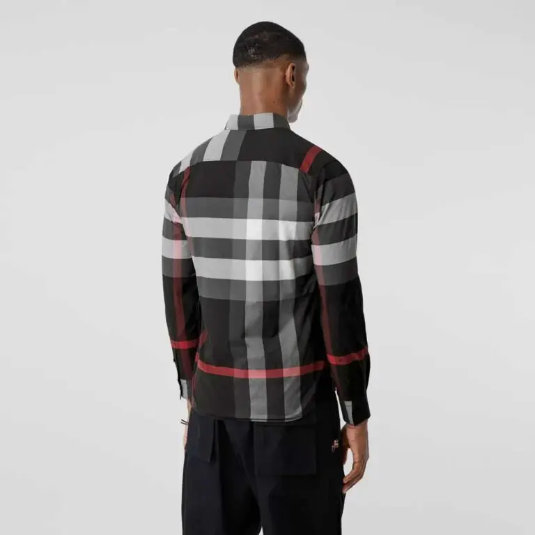 Burberry Check Stretch Cotton Poplin Shirt - Image 2