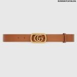 Gucci Thin belt with framed Double G buckle