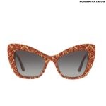 Dolce & Gabbana Butterfly Red Decor Sunglasses