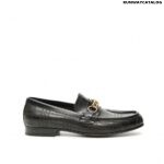 Burberry Loafer with Perforated Check Pattern