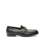 Burberry Loafer with Perforated Check Pattern