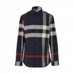 Burberry Check Stretch Cotton Poplin Shirt