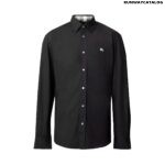 Burberry Embroidered EKD Stretch Cotton Poplin Shirt