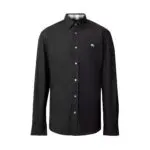 Burberry Embroidered EKD Stretch Cotton Poplin Shirt