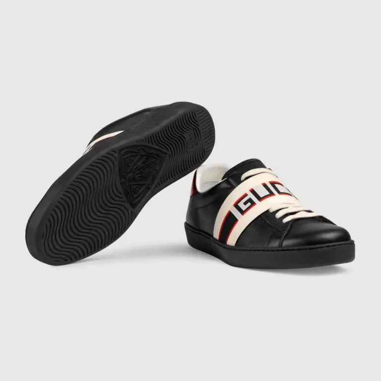 Gucci Stripe Leather Sneaker - Image 2