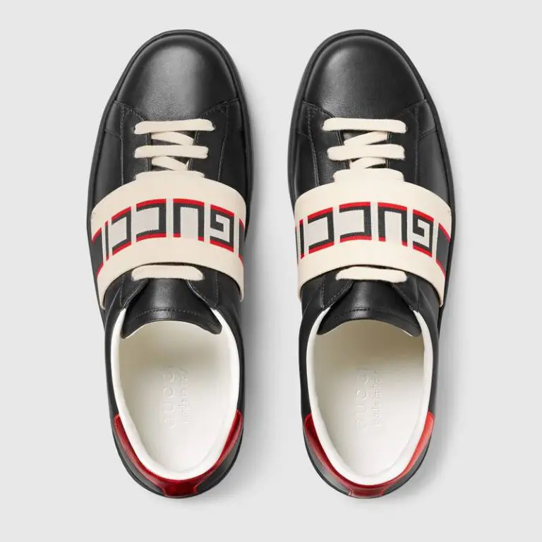 Gucci Stripe Leather Sneaker - Image 3