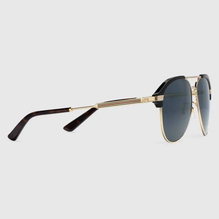 Gucci Specialized fit aviator metal sunglasses - Image 2