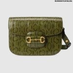 Gucci 1955 Horsebit snakeskin shoulder bag