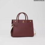 Burberry Medium Leather Two-handle Title Bag