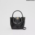 Burberry Monogram Motif Leather Bucket Bag