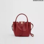 Burberry Monogram Motif Leather Bucket Bag