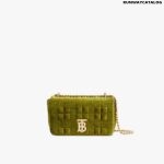 Burberry Mini Quilted Velvet Lola Bag