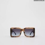 Burberry B Motif Square Frame Sunglasses