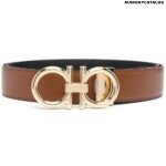 Salvatore Ferragamo logo-plaque leather belt