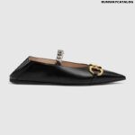 Gucci Leather Ballet Flat