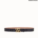 Fendi Black caiman belt