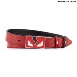 Fendi Monster Eyes Reversible Leather Belt