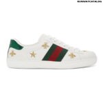 Gucci White Bee and Star New Ace Sneakers