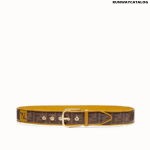 Fendi Brown fabric belt