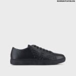 EMPORIO ARMANI LEATHER SNEAKERS