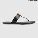 Gucci Women Thong Sandal with Double G