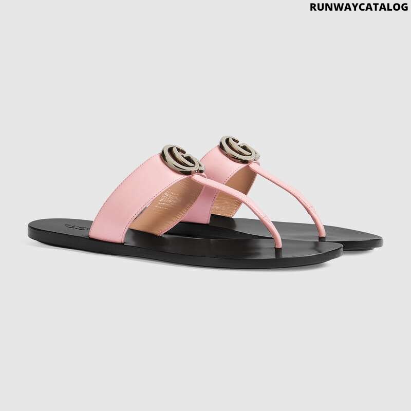 Gucci Women's leather thong sandal - Runway Catalog